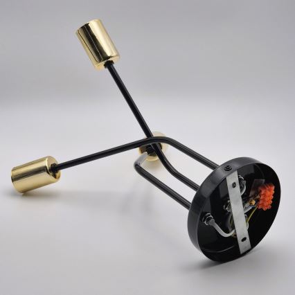 Csillár rúdon PRIYA 3xE27/15W/230V fekete