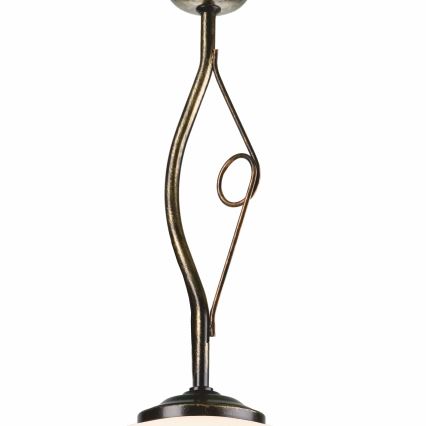 Csillár rúdon RETRO 1xE27/60W/230V fekete patina