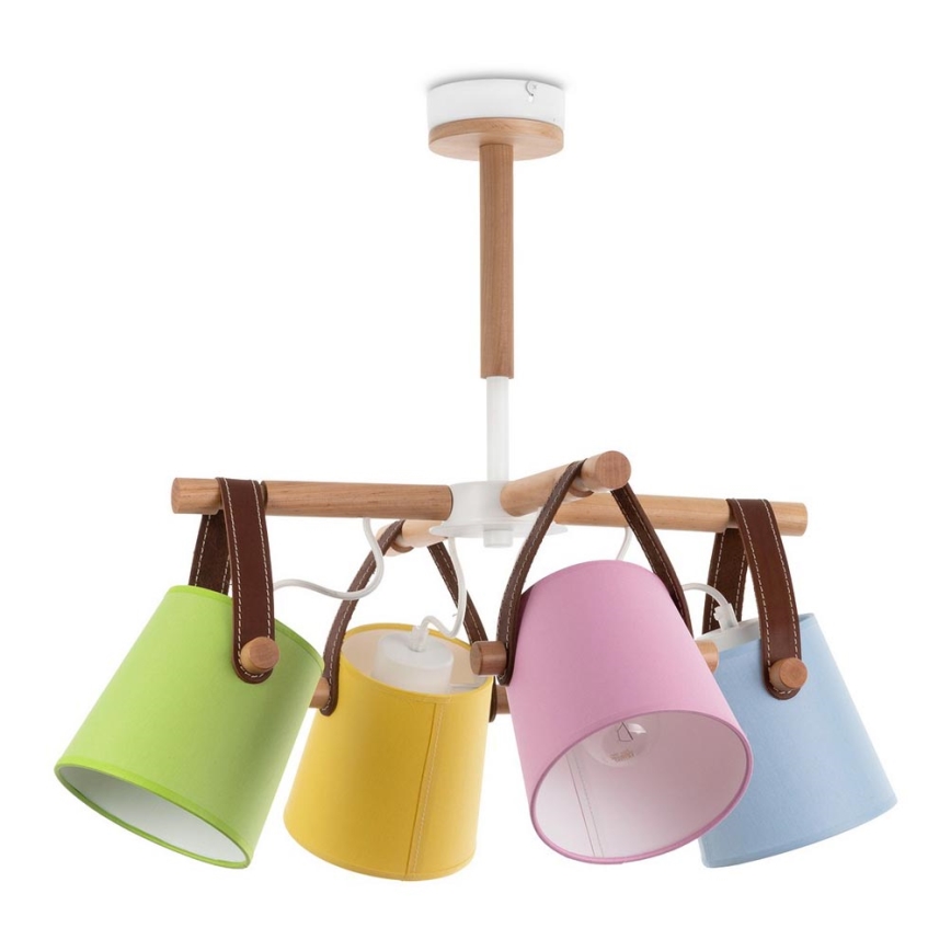 Csillár rúdon RIONI 4xE27/60W/230V