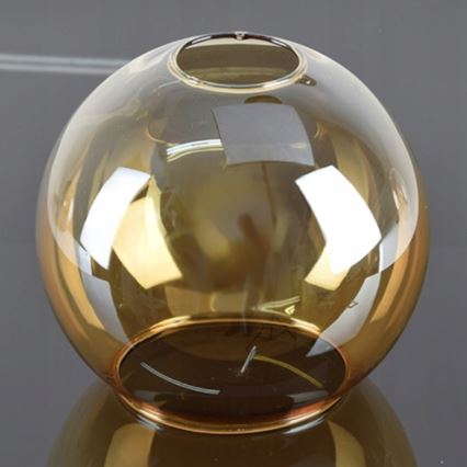 Csillár rúdon VASCO 4xE27/60W/230V fekete/füstös bézs