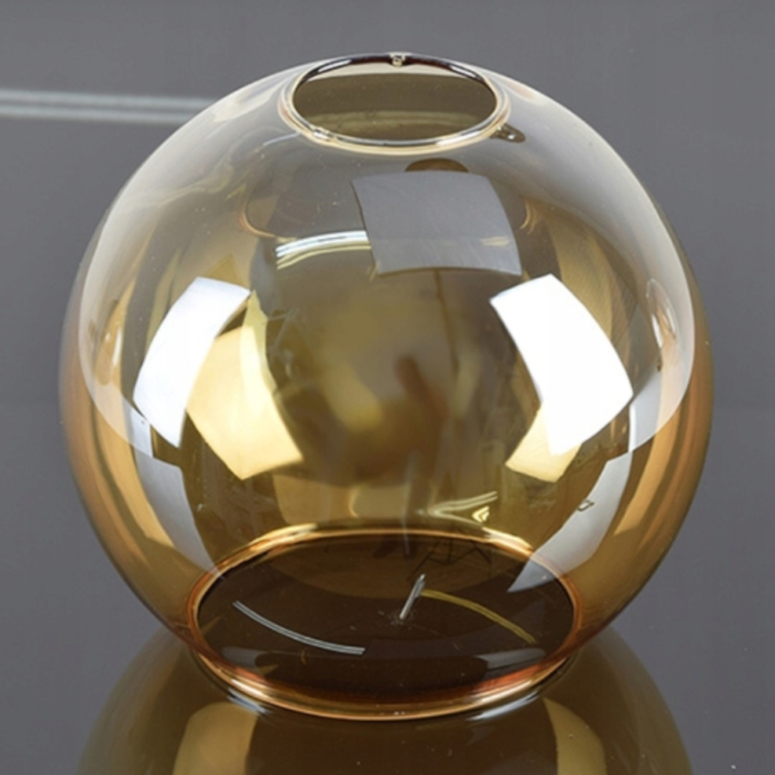 Csillár rúdon VASCO 6xE27/60W/230V fekete/füstös bézs