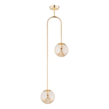 Csillár rúdon  VECTOR 2xE14/10W/230V arany