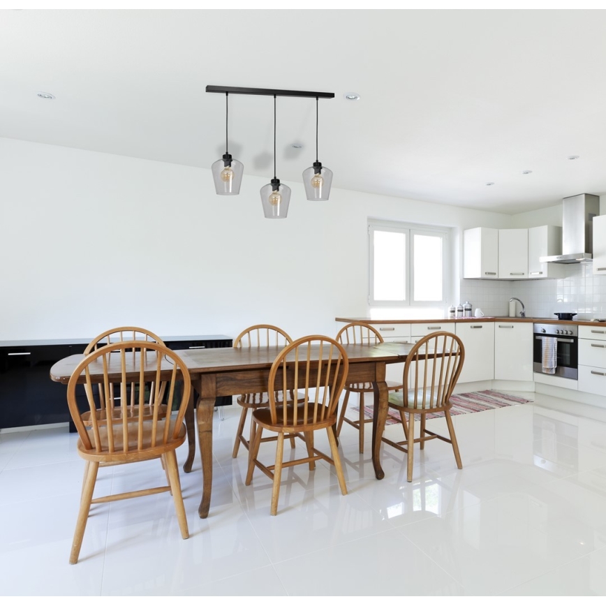 Csillár SANTIAGO 3xE27 / 60W / 230V átlátszó