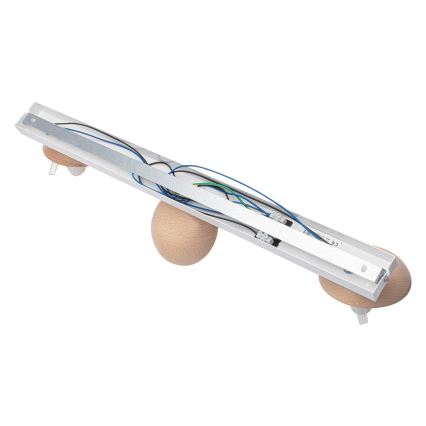 Csillár SFERA WOOD 3xE14/40W/230V fehér