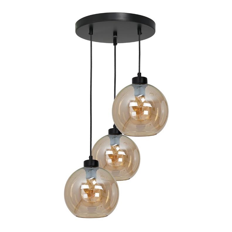 Csillár SOFIA 3xE27 / 60W / 230V barna