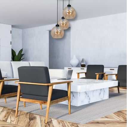 Csillár SOFIA 3xE27 / 60W / 230V barna