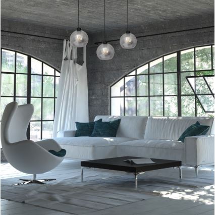 Csillár SOFIA 3xE27 / 60W / 230V fekete