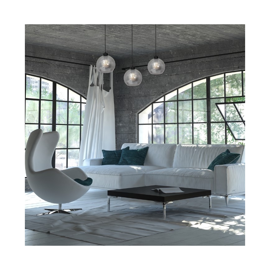 Csillár SOFIA 3xE27 / 60W / 230V fekete