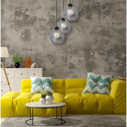 Csillár SOFIA 3xE27 / 60W / 230V fekete