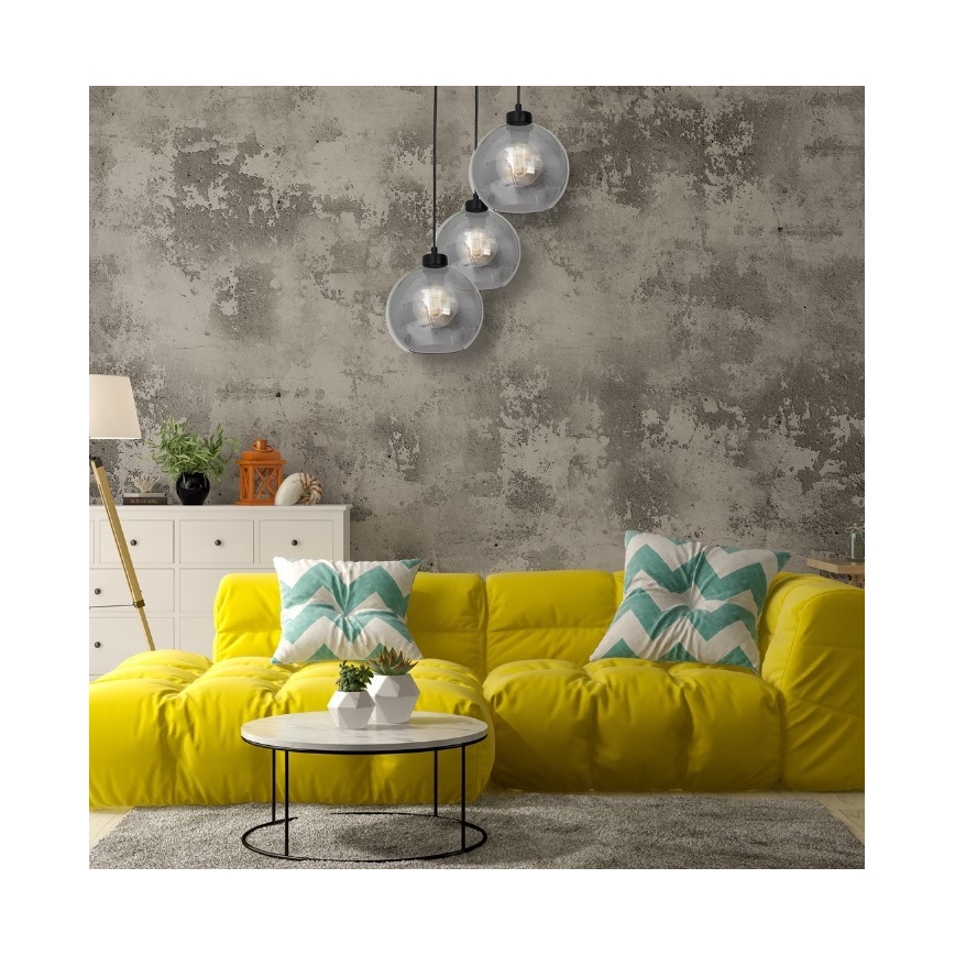 Csillár SOFIA 3xE27 / 60W / 230V fekete