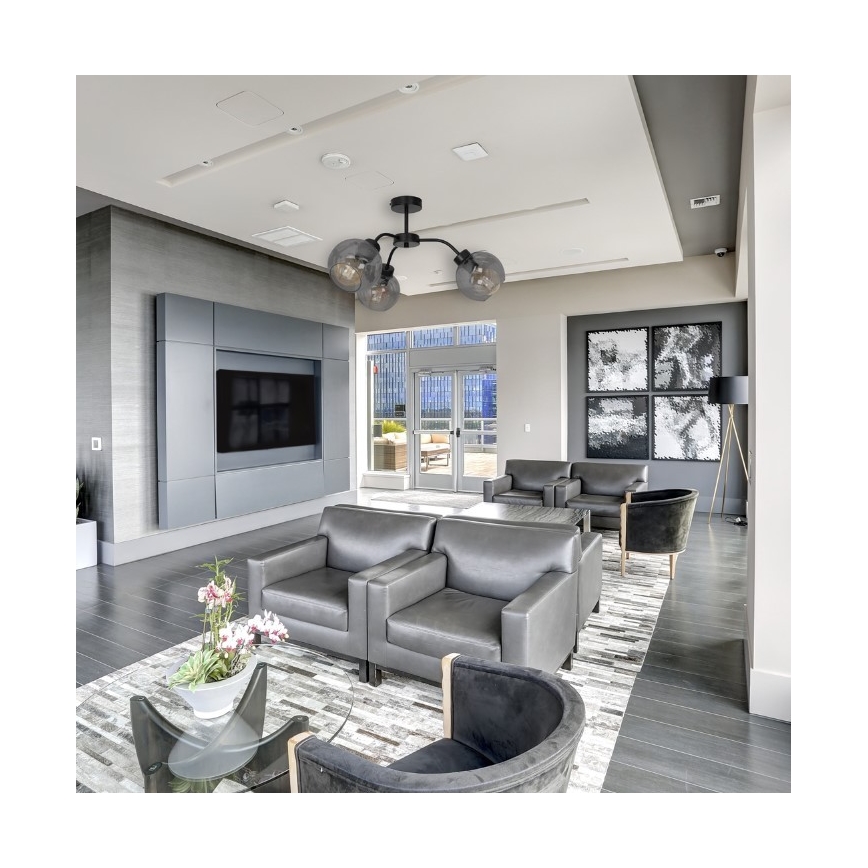 Csillár SOFIA 3xE27/60W/230V fekete