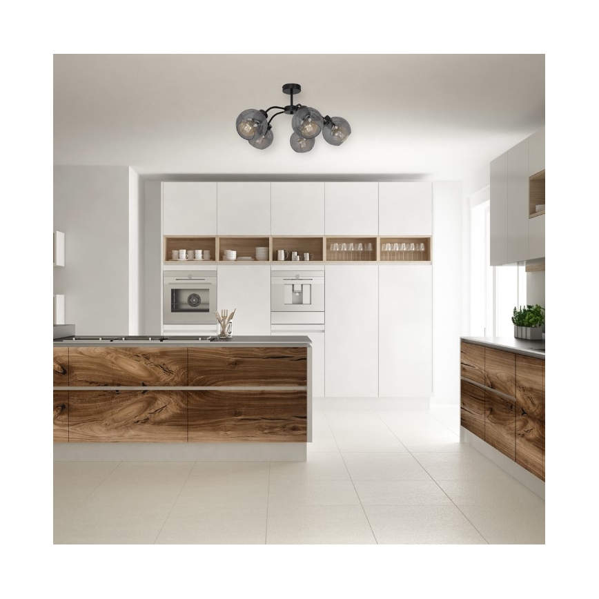 Csillár SOFIA 5xE27/60W/230V fekete