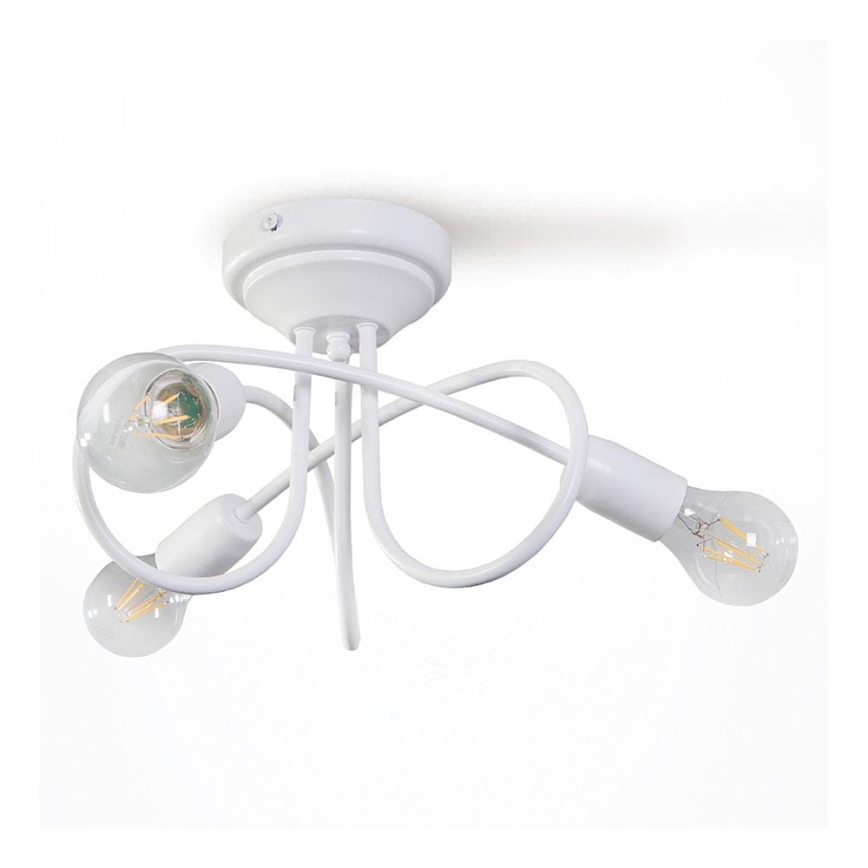 Csillár STYLE 3xE27/60W/230V fehér