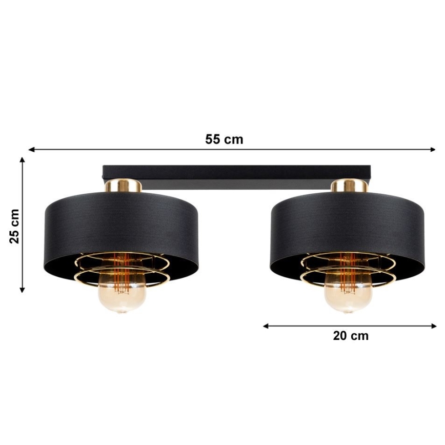Csillár VEST 2xE27/60W/230V
