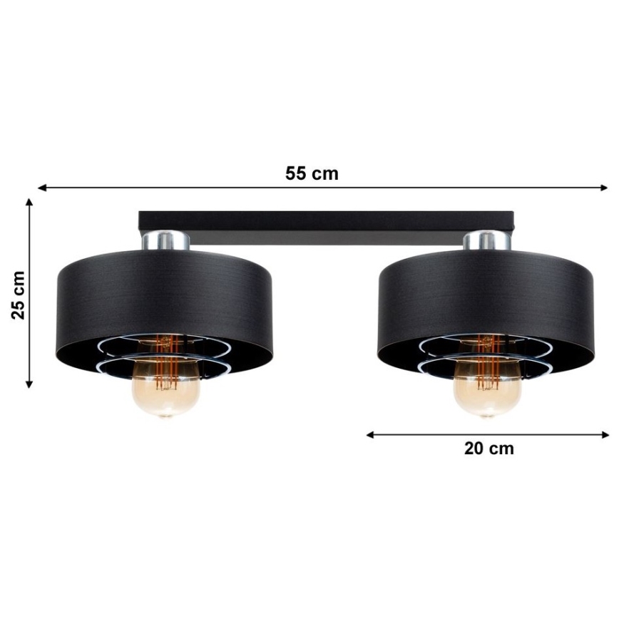 Csillár VEST 2xE27/60W/230V