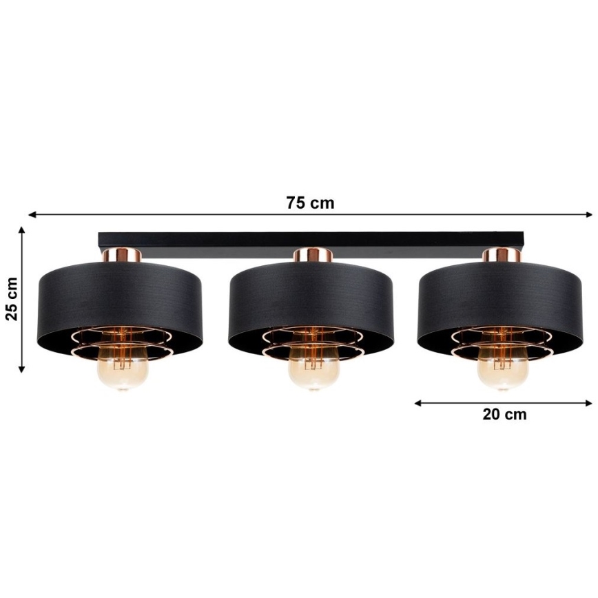 Csillár VEST 3xE27/60W/230V