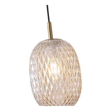 Csillár zsinóron 1xE14/25W/230V átlátszó átm. 15 cm