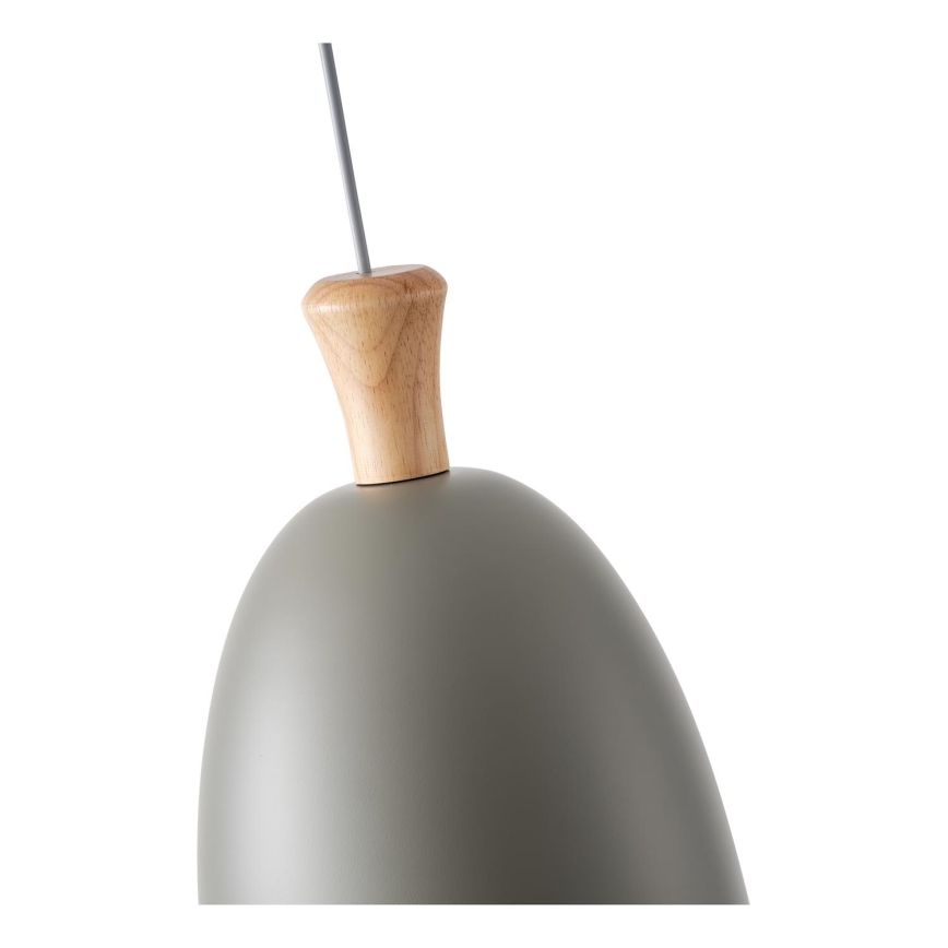 Csillár zsinóron 1xE27/15W/230V szürke átm. 23 cm