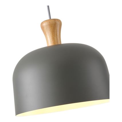 Csillár zsinóron 1xE27/15W/230V szürke átm. 27 cm