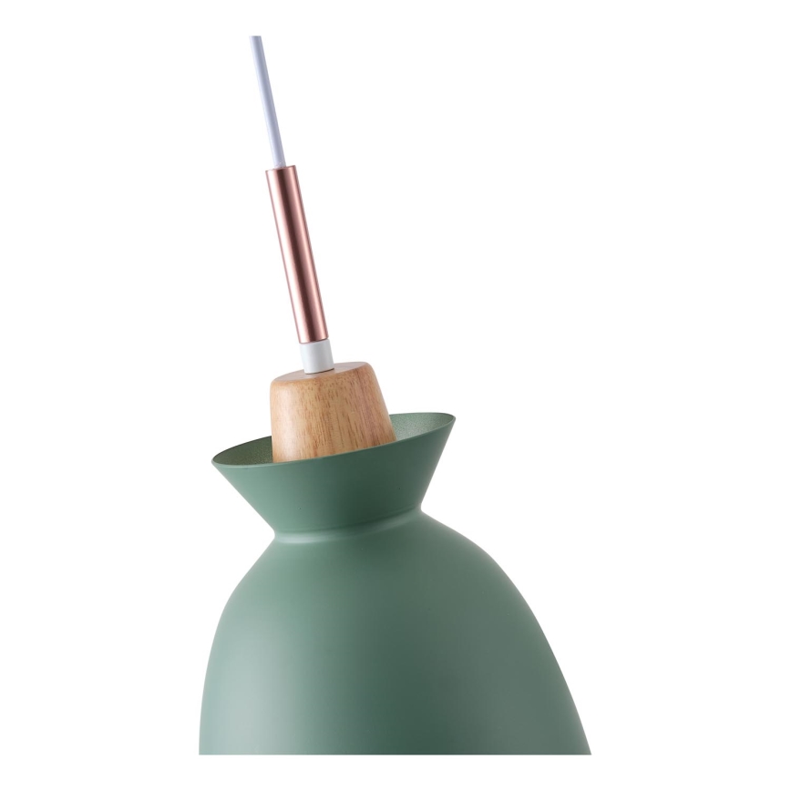 Csillár zsinóron 1xE27/15W/230V zöld átm. 19,5 cm