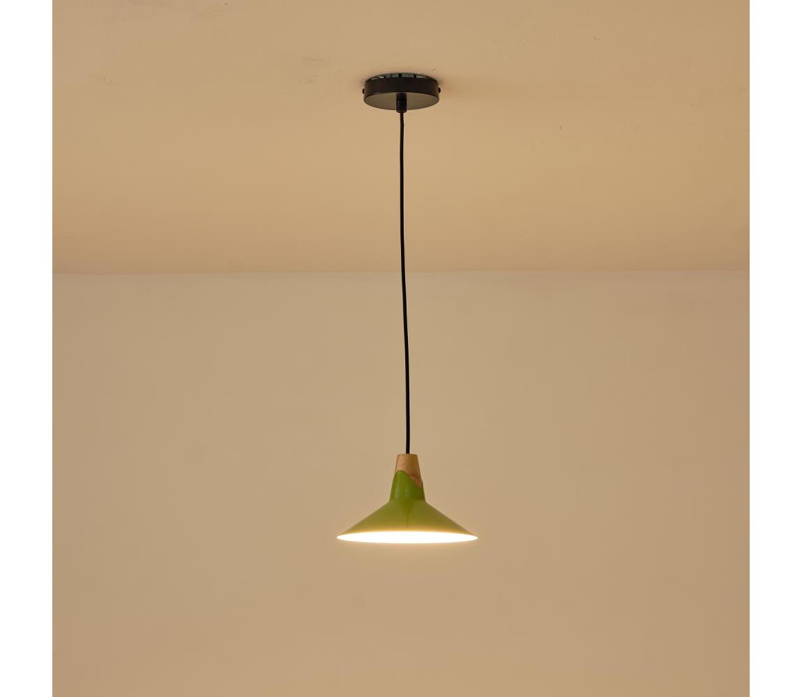 Eurolamp Csillár zsinóron 1xE27/15W/230V zöld 144