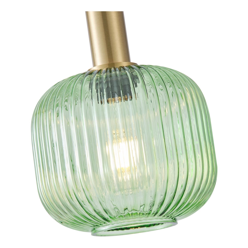 Csillár zsinóron 1xE27/15W/230V zöld pr. 20 cm