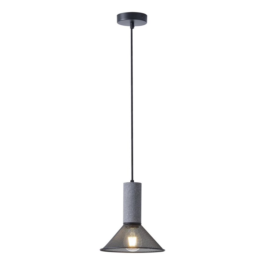 Csillár zsinóron 1xE27/40W/230V fekete