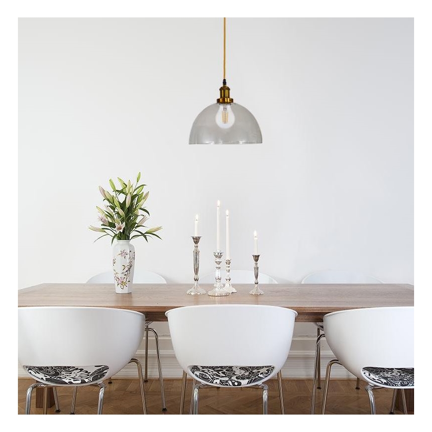 Csillár zsinóron 1xE27/60W/230V átm. 30 cm