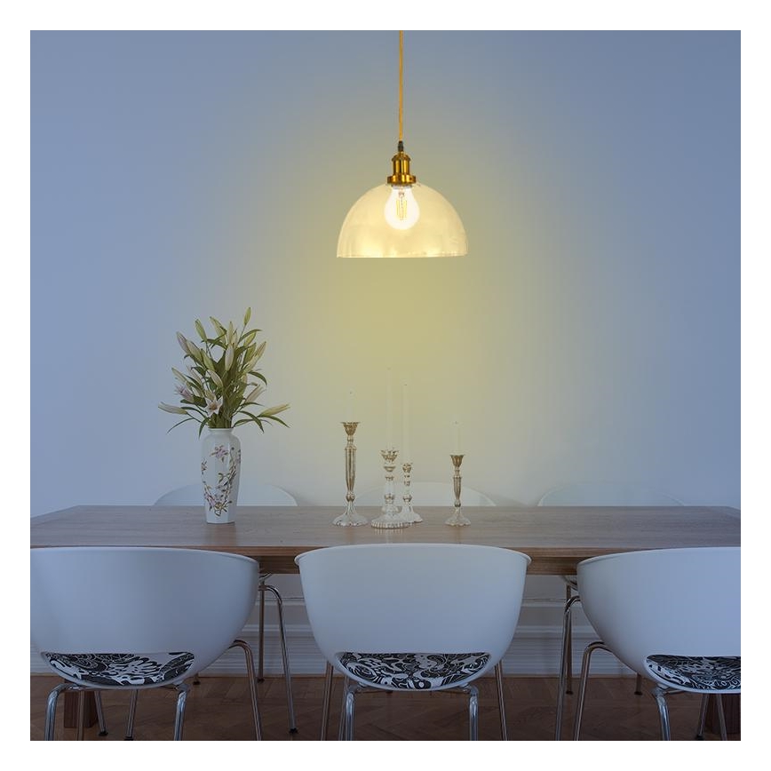 Csillár zsinóron 1xE27/60W/230V átm. 30 cm