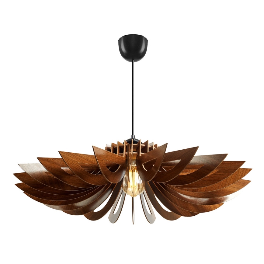 Csillár zsinóron 1xE27/60W/230V barna átm. 68 cm