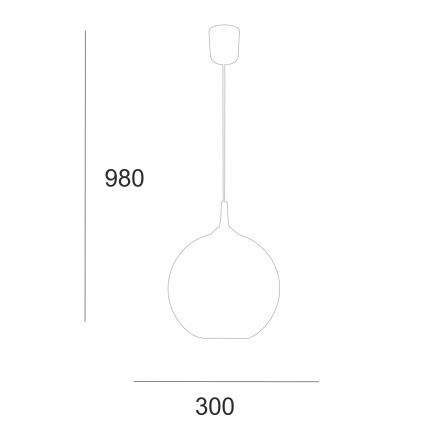 Csillár zsinóron 1xE27/60W/230V