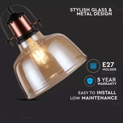 Csillár zsinóron 1xE27/60W/230V