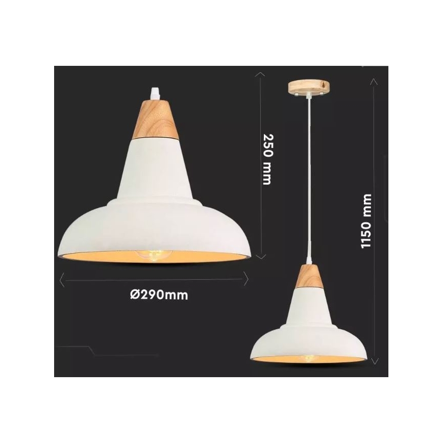 Csillár zsinóron 1xE27/60W/230V