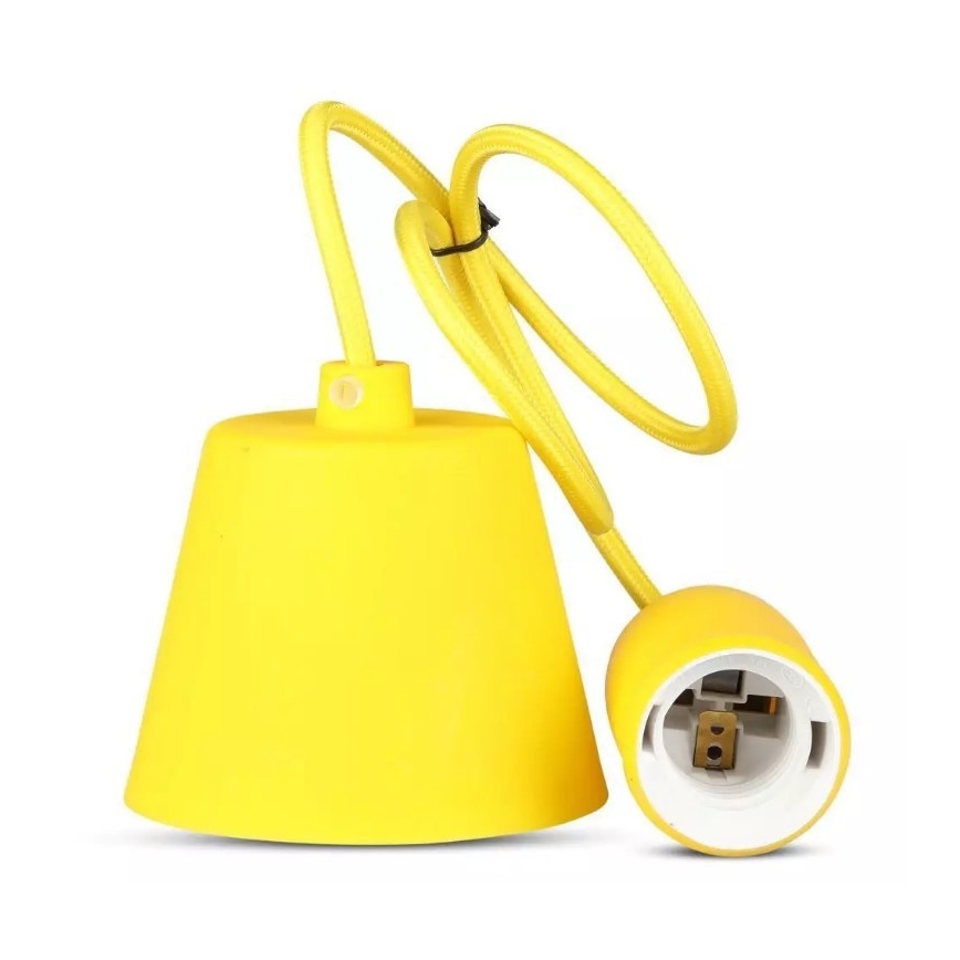 Csillár zsinóron 1xE27/60W/230V sárga