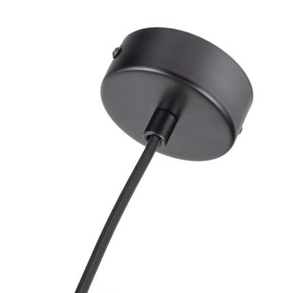 Csillár zsinóron 1xGU10/10W/230V kőris/tömör fa fekete