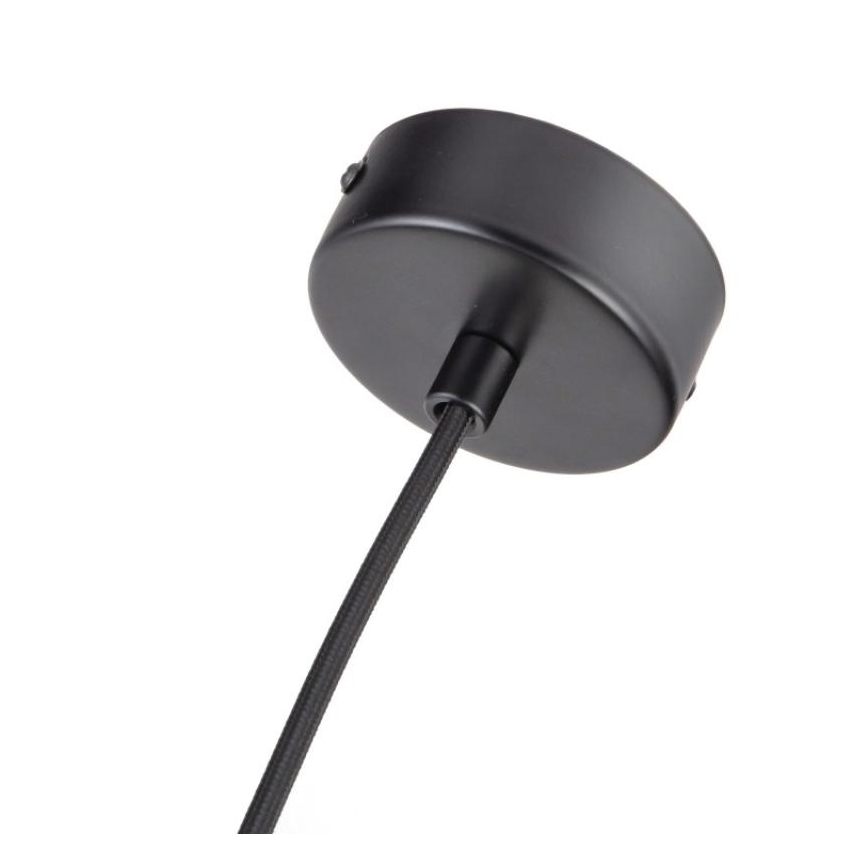 Csillár zsinóron 1xGU10/10W/230V kőris/tömör fa fekete