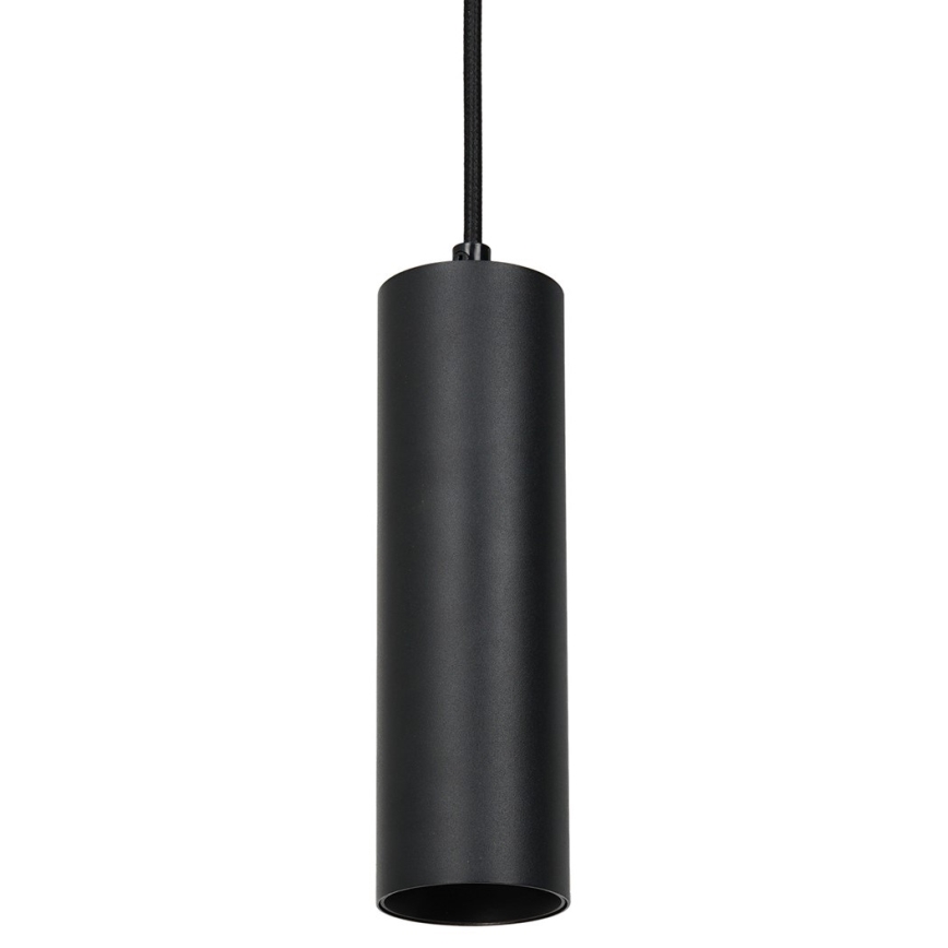 Csillár zsinóron 3 fázisú sínrendszerhez PIPE 1xGU10/25W/230V fekete