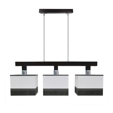 Csillár zsinóron 3xE27/60W/230V