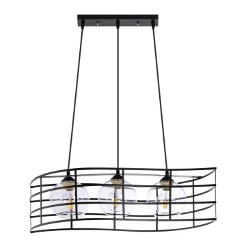 Csillár zsinóron 3xE27/60W/230V