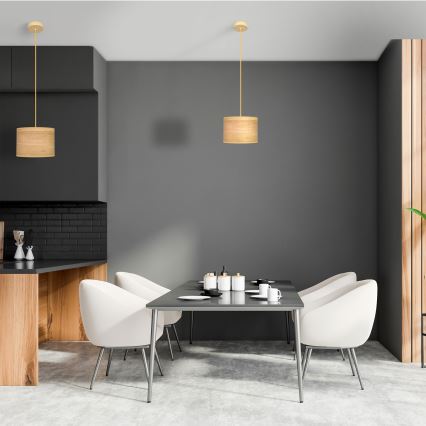 Csillár zsinóron ALBA 1xE27/15W/230V á. 20 cm barna