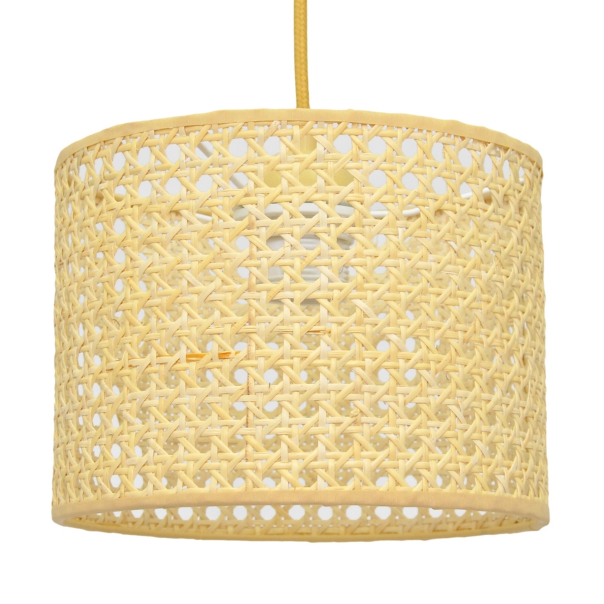 Csillár zsinóron ALBA 1xE27/15W/230V á. 20 cm rattan