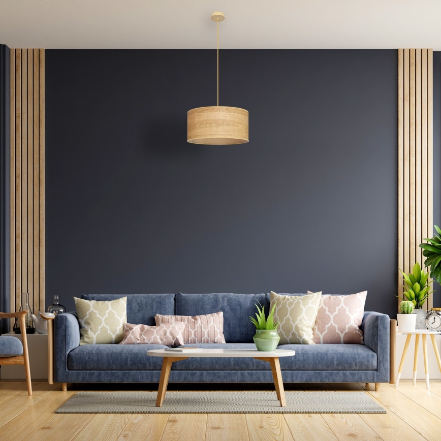 Csillár zsinóron ALBA 1xE27/15W/230V á. 40 cm barna