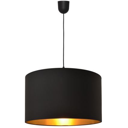 Csillár zsinóron ALBA 1xE27/15W/230V á. 45 cm fekete/arany