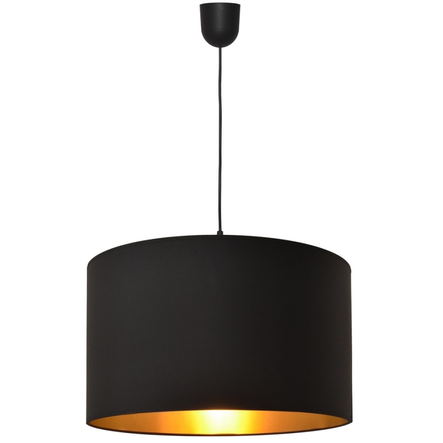 Csillár zsinóron ALBA 1xE27/15W/230V á. 45 cm fekete/arany