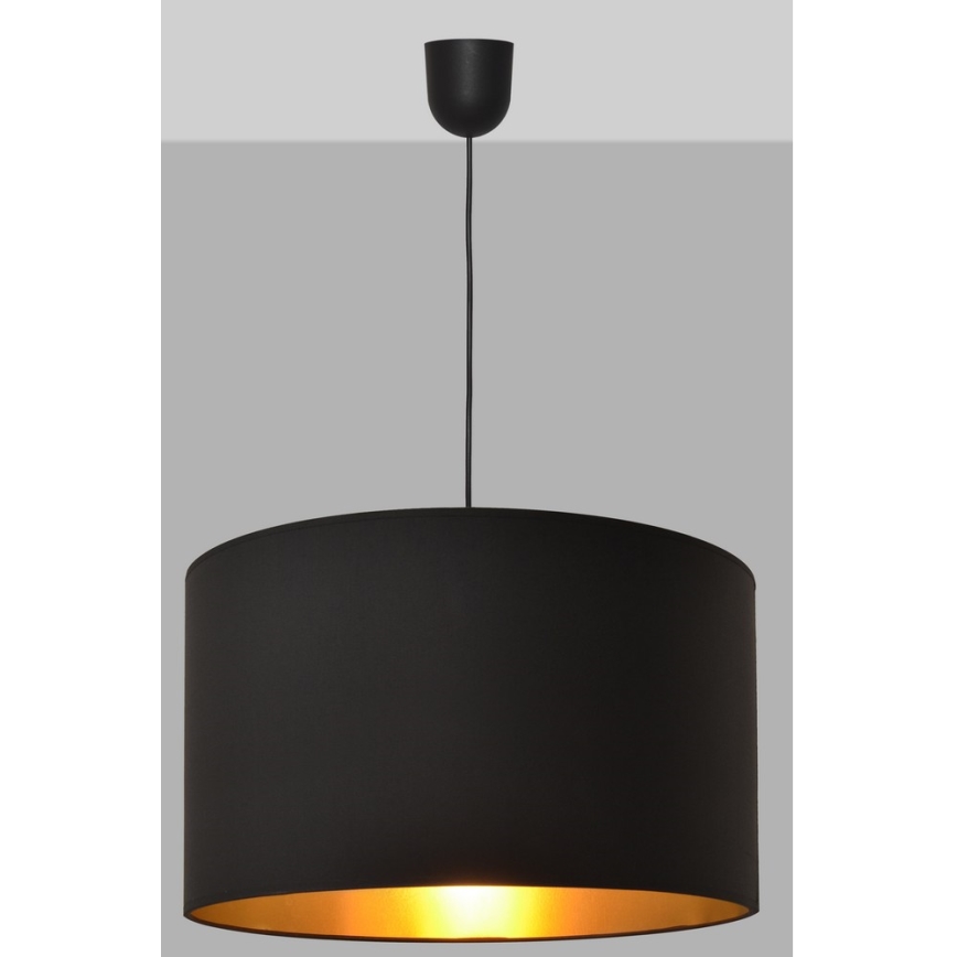 Csillár zsinóron ALBA 1xE27/15W/230V á. 45 cm fekete/arany