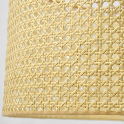 Csillár zsinóron ALBA 2xE27/15W/230V rattan/fekete