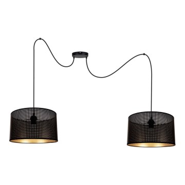 Csillár zsinóron ALDO 2xE27/60W/230V fekete