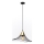 Csillár zsinóron ALURA 1xE27/60W/230V átm. 50 cm fekete