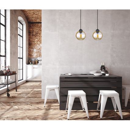 Csillár zsinóron AMBRE WOOD 2xE27/60W/230V