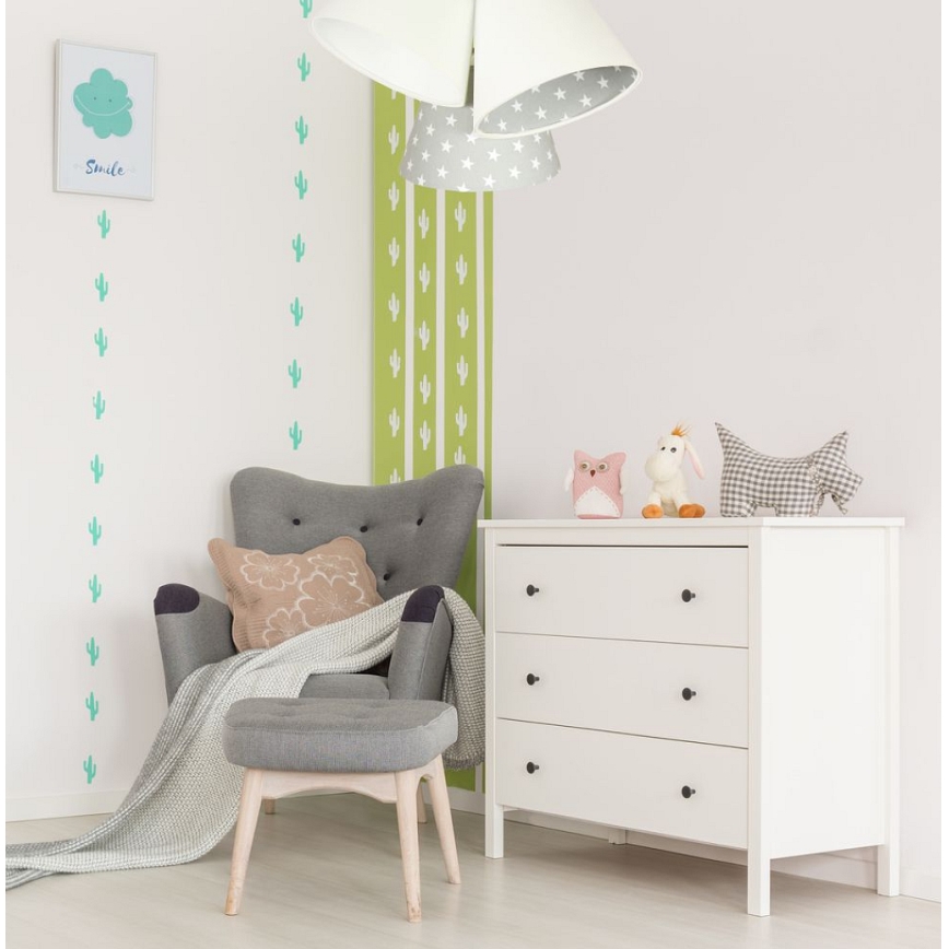 Csillár zsinóron AMBROSIA 3xE27/60W/230V